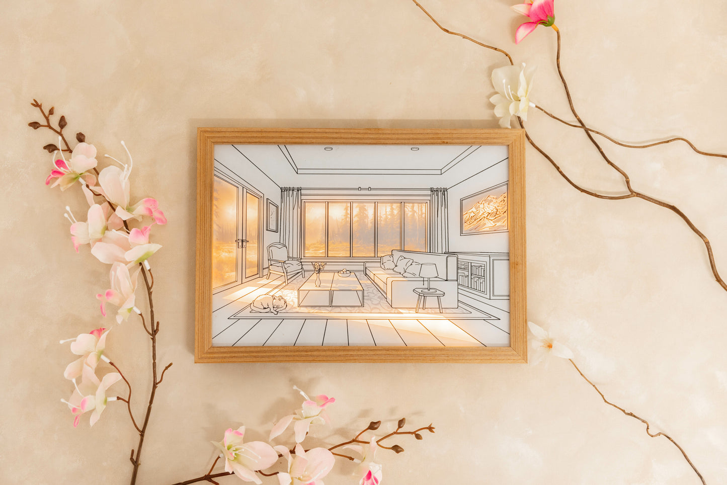Home Sweet Home Art Light Box