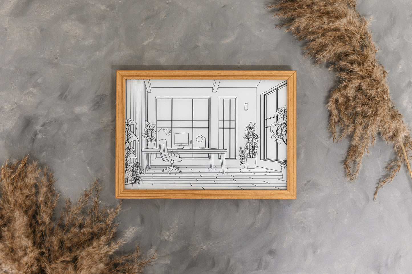 Working From Home Art Light Box